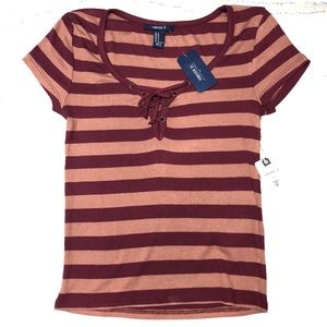 Forever21 striped crop top. Never worn